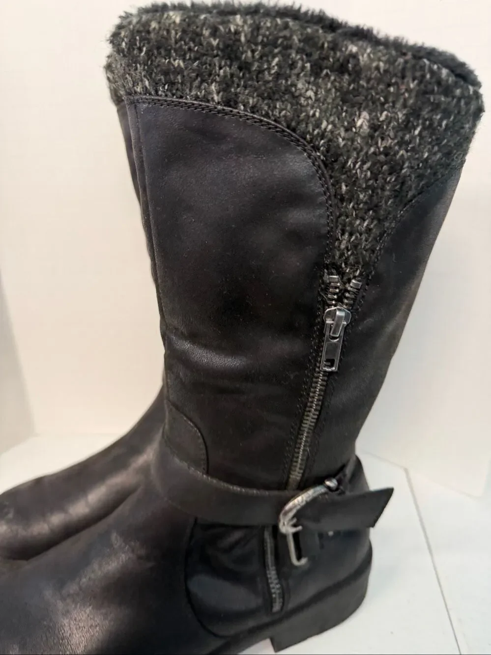 Baretraps Carisse Black Buckle Boots Women’s Size 11